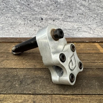 Vástago de pluma BMX Powerlite vintage 1" 21,1 mm Old School 1 pulgada plateado negro Foto 1 de 4