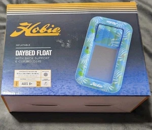 Hobie Inflatable Daybed Float w/ Back Support, Cup Holders, Blue, Pool Beach NIB - Picture 1 of 4