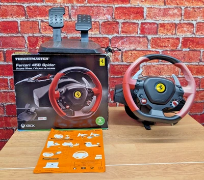 Thrustmaster Ferrari 458 Spider Racing Wheel for Xbox One – Boxed Used - Image 1 of 4