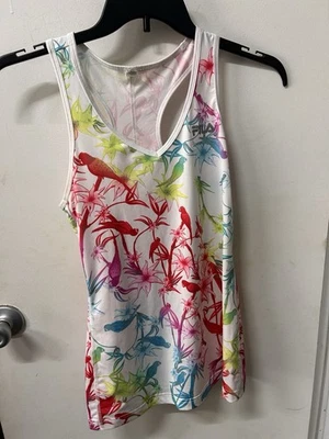 Женская FILA Activewear резинке спортивная майка M 8/10 (30» груди) птицы цвет - Изображение 1 из 4