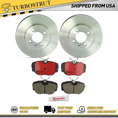 Kit de pastillas de freno rotores de freno delanteros Brembo Prime para BMW 325e 1984-1987 Foto 1 de 4