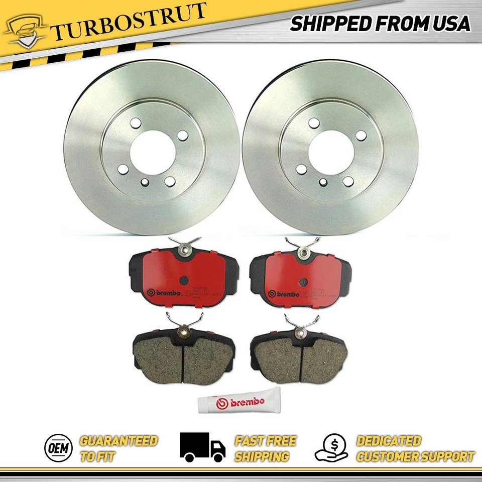 Kit de pastillas de freno rotores de freno delanteros Brembo Prime para BMW 325e 1984-1987 Foto 1 de 4