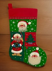 Medias de Navidad Bucilla "JOLLY BEADED SANTA" 84382 Acabadas/Completas 18" - Imagen 1 de 10