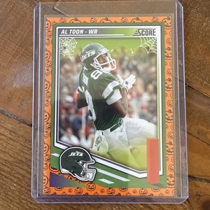 Tarjeta holográfica verde Al Toon 2025 Score A Treat #62 New York Jets/399 - Imagen 1 de 2