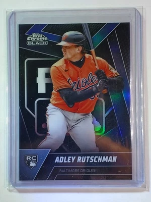 2023 Topps Chrome Black - Rookie Design Variation Adley Rutschman #50 (RC) - Image 1 of 2