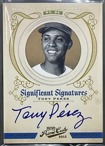 Tony Perez 2012 Panini Playoff Prime-Cuts Autographed Card #10/25 - HOF - REDS - Picture 1 of 2
