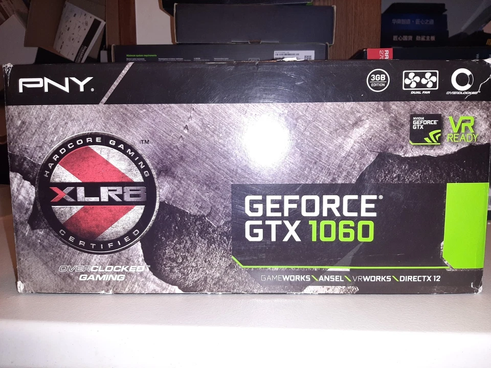 LOOK PNY GTX 1060 3 GB XLR8 "BOX ONLY NO GRAPHICS CARD BOX ONLY" - Image 1 of 2