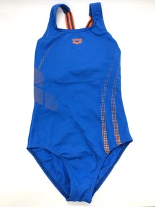 Arena Girls' Swimsuit One-Piece SHADOW, PIX Blue-Mango, 10-11 Years - Picture 1 of 4