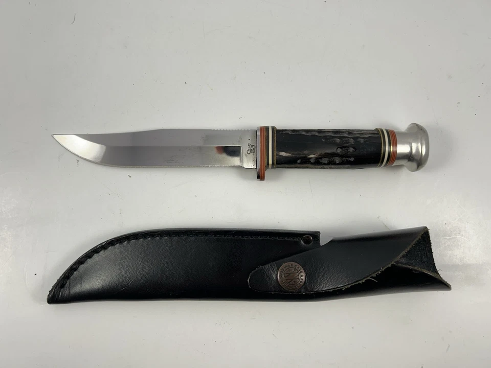 CASE XX BH65-5 SS BUFFALO HORN HUNTER w/ SHEATH - Image 1 of 4