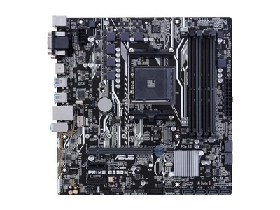 ASUS Prime B350M-A AMD B350 Socket AM4 MATX DDR4 Motherboard TESTED - Image 1 of 4