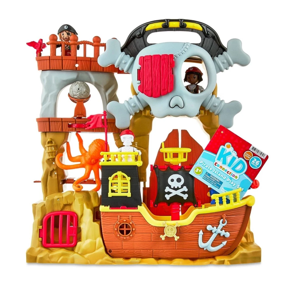 Juego Isla Pirata Kid Connection, 26 Piezas, Juguetes para Niños Pequeños - Nuevo y sin abrir Foto 1 de 4