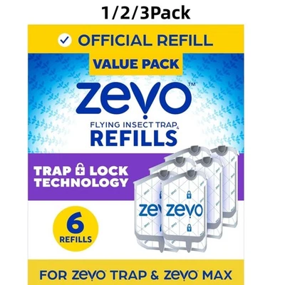 Zevo Flying Insect Trap Refill Cartridges -Easy to Use (6 Refill Cartridges) US - Image 1 of 4