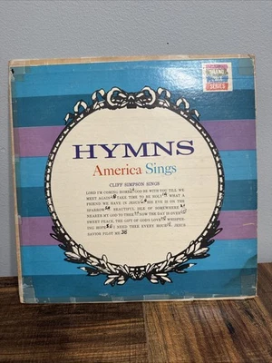 Hymns America Sings Cliff Simpson Sings LP Grand Prix Series K 129 Vinyl  - Image 1 of 2