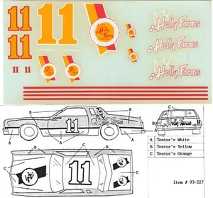 JNJ Hobbies 1/24th. or 1:25th.  Decals #11 Holly Farms NOS - Picture 1 of 1