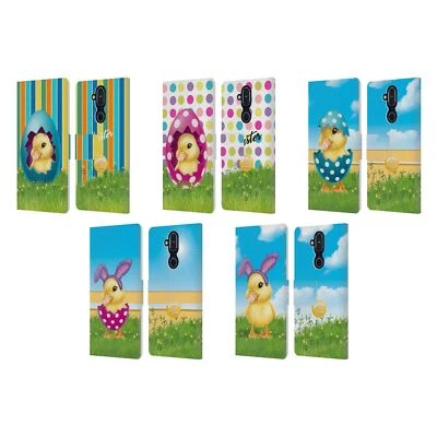 ANIMAL CLUB INTERNATIONAL EASTER DUCKLINGS LEATHER BOOK CASE FOR NOKIA PHONES - Image 1 of 4