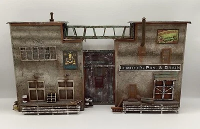 HO Scale Lemuel’s Pipe & Drain Background Structure Kit Laser Cut - Image 1 of 4