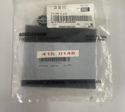 OEM NOS SKI-DOO 415014800 AIR FILTER FOAM 3A-UP - Image 1 of 3