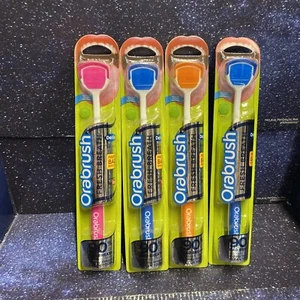 4 x Orabrush Zungenreiniger Schaber Zahnhygiene Mundgesundheit - kostenloser Versand - Bild 1 von 4