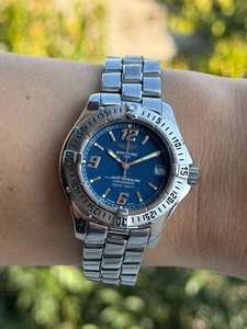 Breitling Colt Oceane Quartz A57350 Blue Dial Lady Swiss Made - Picture 1 of 20