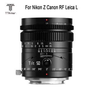 TTartisan 50mm F1.4 ASPH Full Frame MF Portraiture Street Lens for Nikon Z Canon