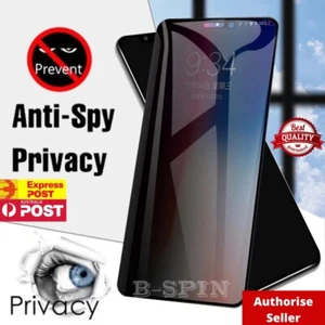 iPhone 16 15 14 13 12 11 Pro Max XR Privacy Tempered Glass Full Screen Protector - Bild 1 von 26