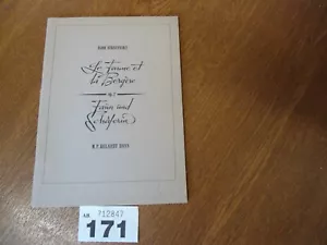 IGOR STRAVINSKY Orchestra Score - Fawn and Shepherdess / Le Faune et la Bergere - Picture 1 of 10