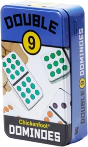 University Games Double 9 Dominoes in a Tin, Multicolor - Picture 1 of 12