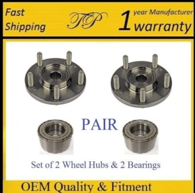 Front Wheel Hub & Bearing Fit 2001-2003 ACURA CL (PAIR) — 第 1/3 张图片