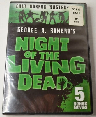 1968 NIGHT OF THE LIVING DEAD PLUS 5 BONUS MOVIES DVD FACTORY SEALED NEW - Image 1 of 2