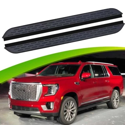 Running Boards fits for GMC Yukon 2021 2022 2023 2024 21-24 Side Step Nerf Bars - Image 1 of 4
