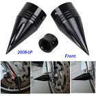 Black For Harley Touring Glide Sportster XL1200 Spike Front Axle Nut Cover Cap