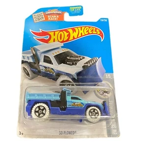 2016 Hot Wheels So Plowed Blue Hw Snow Stormers Sealed - Picture 1 of 2