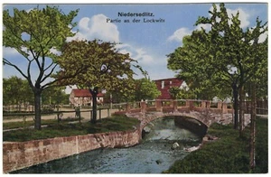 Postal - Dresde - Niedersedlitz - Puente sobre Lockwitz - ¿años 20? - Imagen 1 de 2