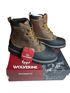 Wolverine Mens 11 Floorhand Swamp Dark Brown Steel Toe Waterproof Boots W221019 - Picture 1 of 5