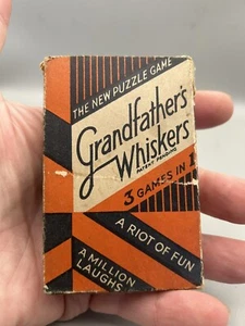 VINTAGE PLAYING CARD GAME ‘GRANDFATHERS WHISKERS’ BY WADDINGTONS 1940S-50S - Picture 1 of 17
