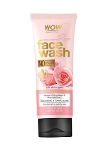WOW Skin Science Himalayan Rose Face Wash Tube for Cleansing 100ml