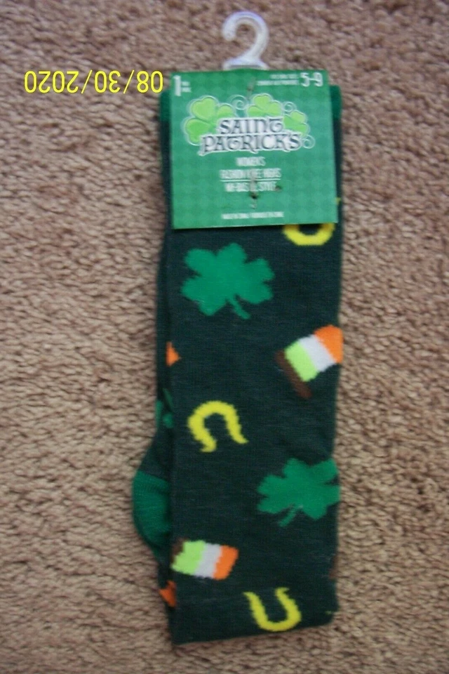 St. Patrick's Day 袜子 - 全新带标签 - 鞋码 5 - 9 — 第 1/1 张图片