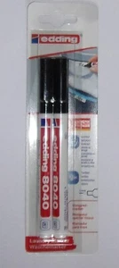 EDDING 8040 - WÄSCHE - LAUNDRY MARKER - WÄSCHEMARKER -1 mm-schwarz - 2 STÜCK - Bild 1 von 2