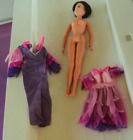 MARIE OSMOND DOLL WITH DRESS AND DONNY;S OUTFIT- NEEDS SOME WORK