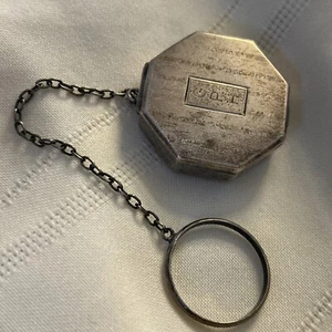 Antiguo espejo soplado compacto Art Deco de plata esterlina con encanto Webster Co vintage - Imagen 1 de 11