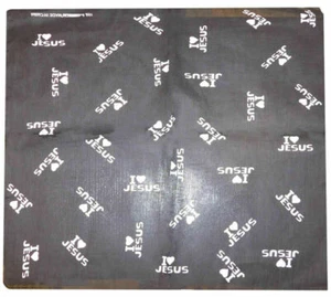 Ich liebe Jesus Bandana Christus Herr Christen Kopftuch Schal Gott Geschenk Fan Kirche - Bild 1 von 5