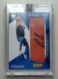 LUKA DONCIC 2018-19 PANINI INSTANT RC ROUNDBALL SIGS AUTO /5 SSP Last number - Picture 1 of 3