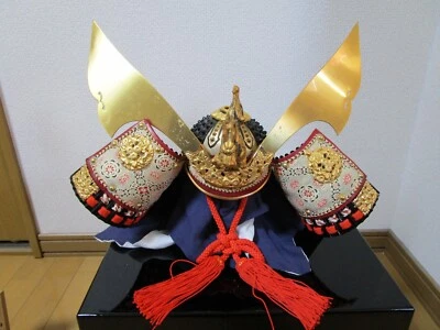 KABUTO Helmet Armor Samurai kyugetu Traditional Japanese Armourer Design - Image 1 of 4