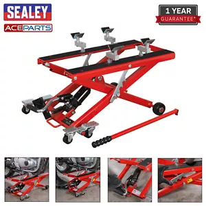 Sealey Motorcycle Motorbike & Quad Bike Scissor Lift 500kg Capacity Hydraulic - Picture 1 of 7