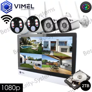 Wireless Surveillance Home 2TB NVR Display System IP Cameras Thermal Sensor - Picture 1 of 12