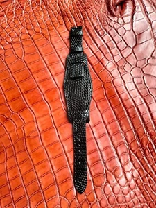 Reloj de cuero genuino piel de lagarto correa 16 17 18 19 20 21 22 23 2426 mm - Imagen 1 de 6