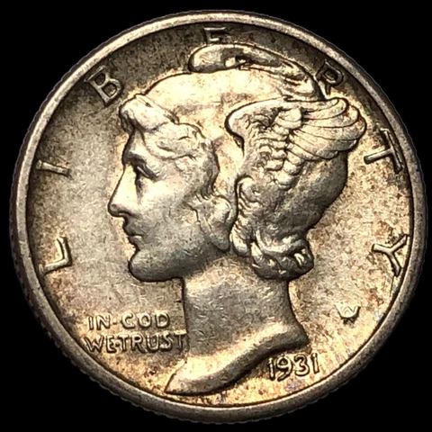 1931 S Mercury Dime  J7560 Cover