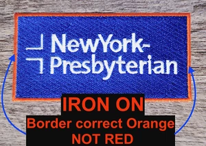 Orange New York Presbyterian Hospital Jersey Patch 2nd Version New York Mets AD - Picture 1 of 3