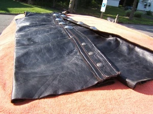 HARLEY DAVIDSON HERITAGE LEATHER CHAPS BLACK SMALL - Bild 1 von 11