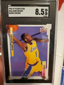 1996-97 Fleer Ultra Encore Kobe Bryant #266 Rookie RC SGC 8.5 NM-MT+ MINT NICE